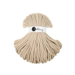 Sznurek pleciony bawełniany Bobbiny Jumbo / Ciepły beż / Warm Beige / 9mm / 100m