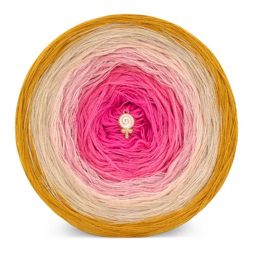 KOKONEK Classic B257 Inked Crochet - Musztarda/ciepły beż/łososiowy róż/malinowy róż/fuksja/ultra róż