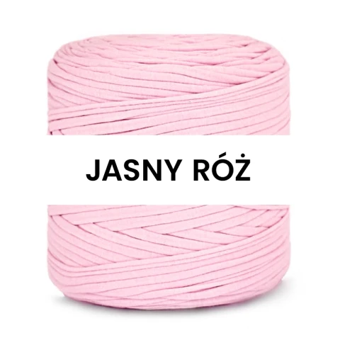 T-shirt Yarn Cotton Spaghetti / jasny róż