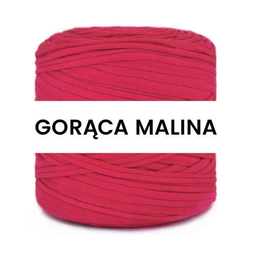 T-shirt Yarn Cotton Spaghetti / gorąca malina