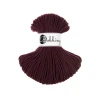 Sznurek pleciony bawełniany Bobbiny Junior / Burgundowy / Burgundy / 3mm / 100m