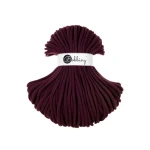 Sznurek pleciony bawełniany Bobbiny Jumbo / Burgundowy / Burgundy / 9mm / 100m