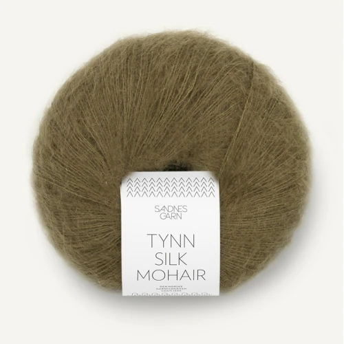 Włóczka Sandnes Garn Tynn Silk Mohair 9873 / jasne khaki