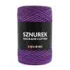 Sznurek Macrame Cotton by KOKONKI 2mm / rolka 200m / bakłażan