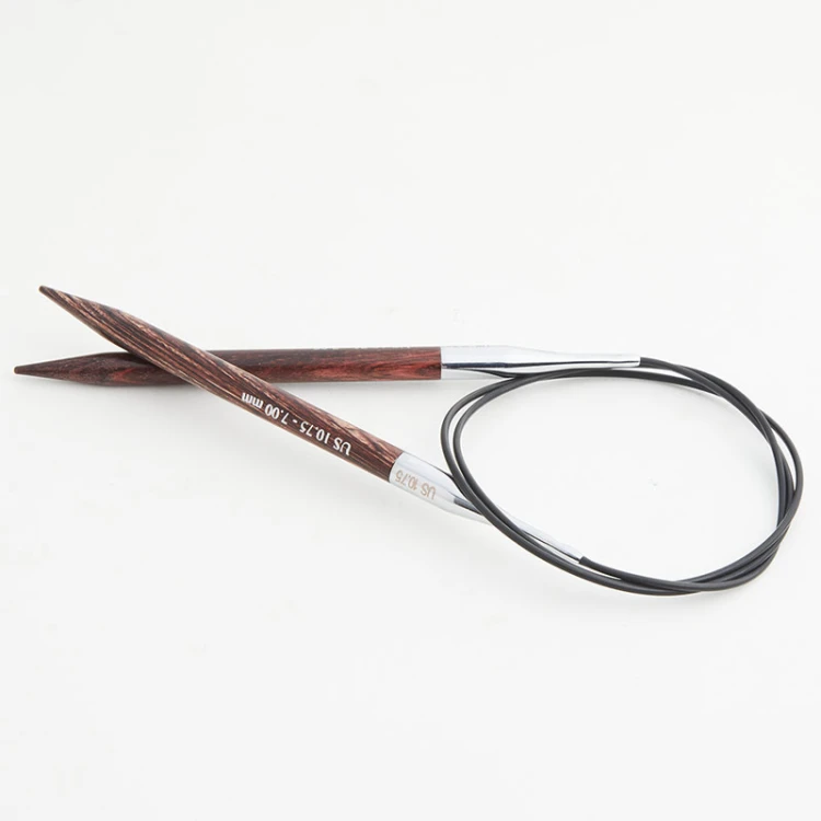 Druty z żyłką KnitPro Dreamz Burgundy Rose 7.00mm US 10.75