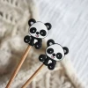 Stopery do drutów Kokonki Accessories / panda / 2 szt.