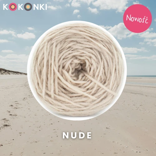 Włóczka KOKONKI HUG H27 / nude
