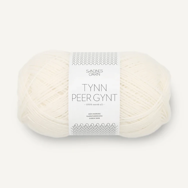 Włóczka Sandnes Garn Tynn Peer Gynt 1002 / ecru
