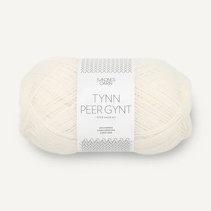 Włóczka Sandnes Garn Tynn Peer Gynt 1002 / ecru