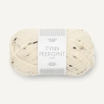 Włóczka Sandnes Garn Tynn Peer Gynt Tweed 2523 / krem z nopkami