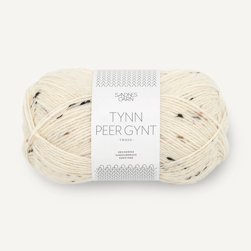 Włóczka Sandnes Garn Tynn Peer Gynt Tweed 2523 / krem z nopkami
