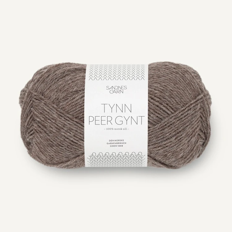 Włóczka Sandnes Garn Tynn Peer Gynt 2652 / brąz melanż
