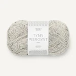 Włóczka Sandnes Garn Tynn Peer Gynt Tweed 1034 / naturalny szary z nopkami