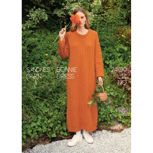 Wzór druty Sandnes Garn Bonnie Dress 2409_11 - w języku angielskim