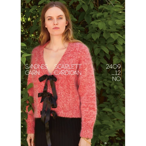 Wzór druty Sandnes Garn Scarlett Cardigan 2409_12 - w języku angielskim