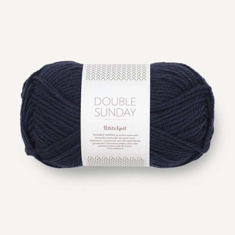 Włóczka Sandnes Garn Double Sunday 5591 PetiteKnit / głęboki granat