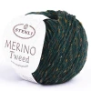 Włóczka Stenli Merino Tweed 70221 / głęboka zieleń