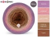 Zestaw na sweter Charlotte od Kotek i motek 11 / Merino / Wrzos/morela/łososiowy/karmel melanż/toffi