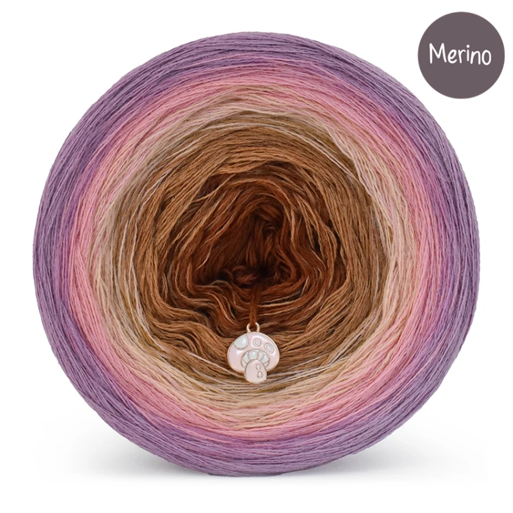 Zestaw na sweter Charlotte od Kotek i motek 11 / Merino / Wrzos/morela/łososiowy/karmel melanż/toffi