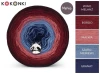 Zestaw na sweter Charlotte od Kotek i motek 12 / Merino / Wino melanż/ bordo/ malwa/szaroniebieski/granat