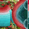 Zestaw na sweter Charlotte od Kotek i motek 08 / Merino / Czerwień/jasna malwa/patyna/morski/ciemna zieleń