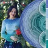 Zestaw na sweter Charlotte od Kotek i motek 05 / Merino / Niebieski/błękit/lodowy błękit/patyna/szmaragd