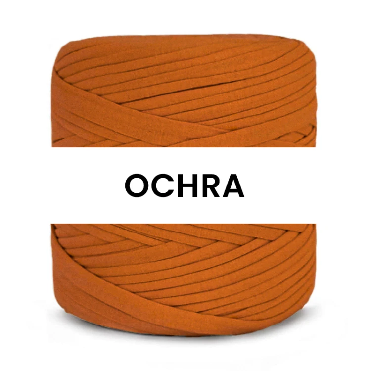 T-shirt Yarn Cotton Spaghetti / ochra
