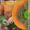 Zestaw na sweter Charlotte od Kotek i motek 01C / Kokonki Classic / Musztarda/koniak/ciepły brąz/wojskowa zieleń/paproć
