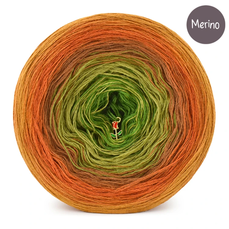 Zestaw na sweter Charlotte od Kotek i motek 01B / Kokonki Merino / Miodowy/koniak/ciepły brąz/oliwka/paproć