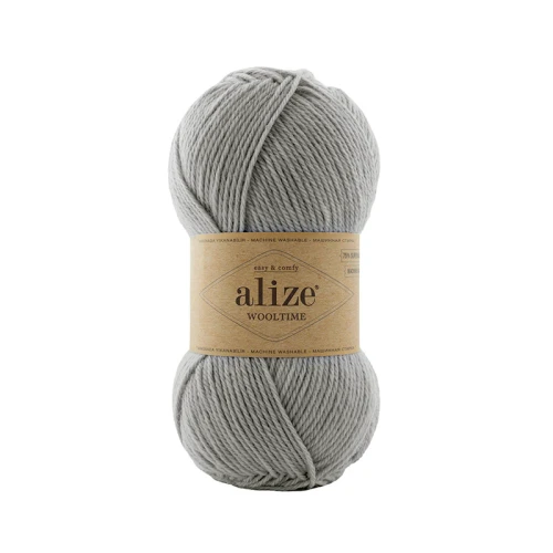 Włóczka Alize Wooltime 21 / szary