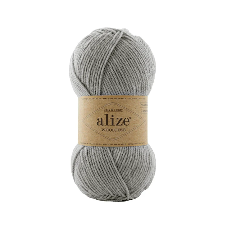 Włóczka Alize Wooltime 21 / szary