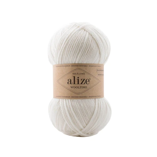 Włóczka Alize Wooltime 55 / biel