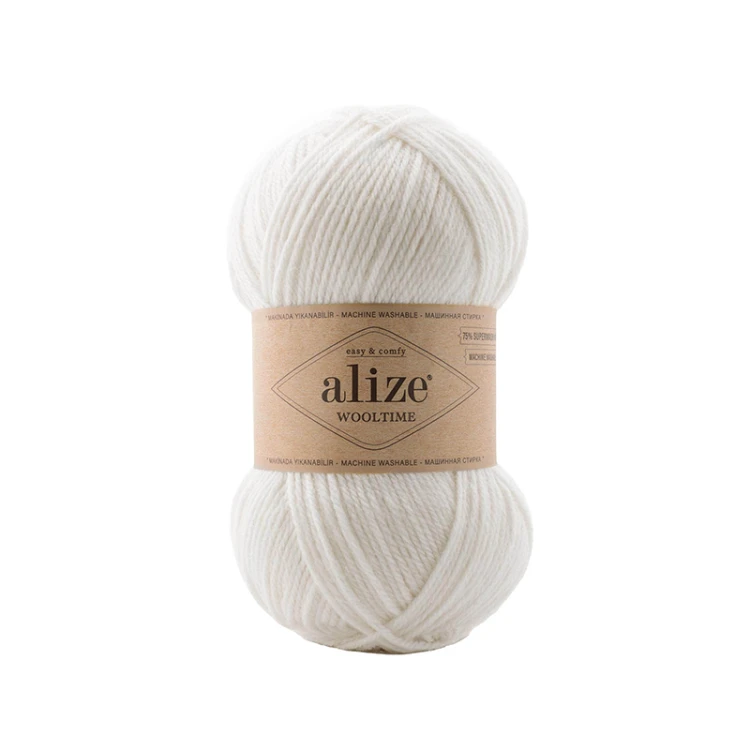 Włóczka Alize Wooltime 55 / biel