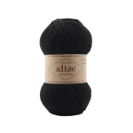 Włóczka Alize Wooltime 60 / czerń