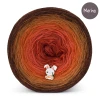 KOKONEK Merino 808 Kotek i motek 06 - Miedź melanż/ciepły brąz/koniak/rudy/cegła