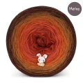KOKONEK Merino 808 Kotek i motek 06 - Miedź melanż/ciepły brąz/koniak/rudy/cegła