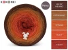 KOKONEK Merino 808 Kotek i motek 06 - Miedź melanż/ciepły brąz/koniak/rudy/cegła