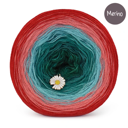 KOKONEK Merino 810 Kotek i motek 08 - Czerwień/jasna malwa/patyna/morski/ciemna zieleń