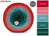KOKONEK Merino 810 Kotek i motek 08 - Czerwień/jasna malwa/patyna/morski/ciemna zieleń