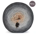 KOKONEK Merino 811 Kotek i motek 09 - Średni szary melanż/szary melanż/jasny szary melanż/lniany/ciepły beż
