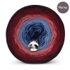 KOKONEK Merino 814 Kotek i motek 12 - Wino melanż/ bordo/ malwa/szaroniebieski/granat