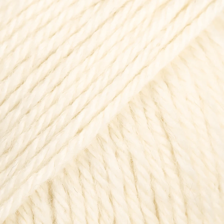 Włóczka skarpetkowa Drops Fiesta 01 / ecru / uni colour