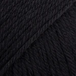 Włóczka skarpetkowa Drops Fiesta 10 / czerń / uni colour