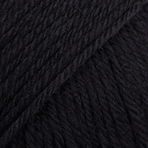 Włóczka skarpetkowa Drops Fiesta 10 / czerń / uni colour