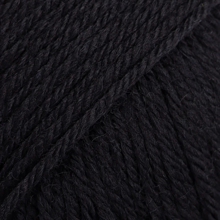 Włóczka skarpetkowa Drops Fiesta 10 / czerń / uni colour