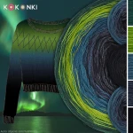 Zestaw na sweter Charlotte od Kotek i motek 07C / Kokonki Classic / Butelkowa zieleń/paproć/petrol/navy melanż/czerń + wzór PDF