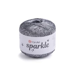 Kordonek YarnArt Sparkle / 1303 / ciemne srebro