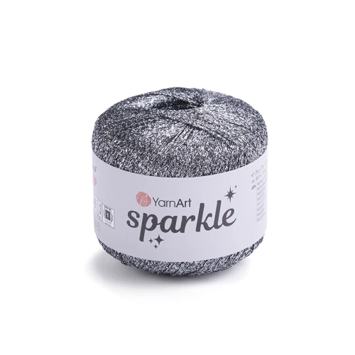 Kordonek YarnArt Sparkle / 1303 / ciemne srebro