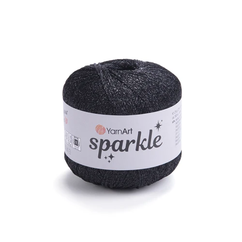 Kordonek YarnArt Sparkle / 1360 / czerń