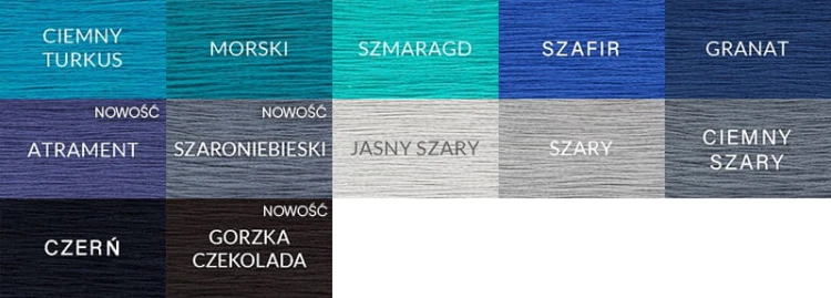 KOKONEK NATURE - zestawienie kolorów karta III